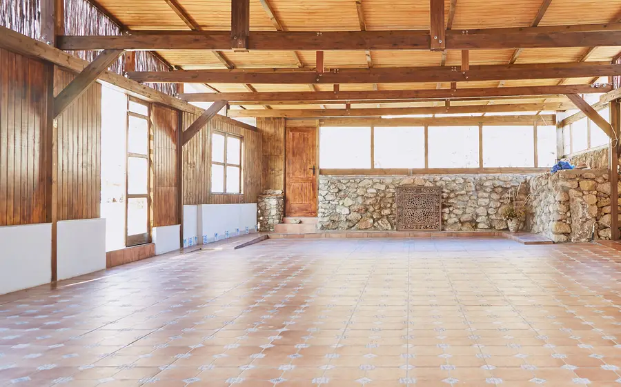 The yoga hall